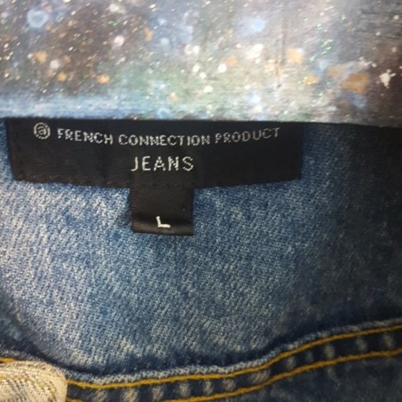 VTG French Connection Jean Jacket Vintage silver buttons Light Wash Classic - Picture 6 of 7
